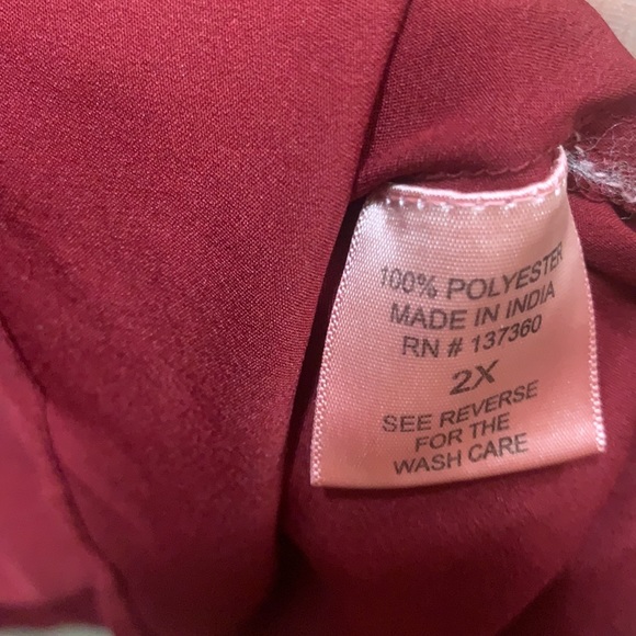Truth NYC Burgundy Dress Size 2X - Picture 7 of 10